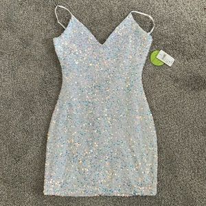 Iridescent mini dress size M